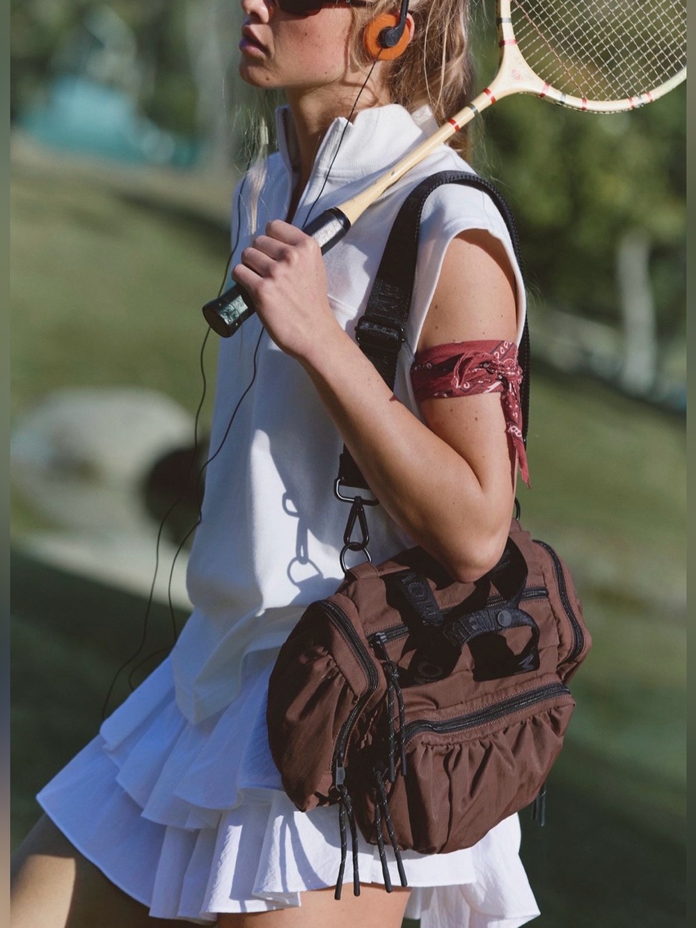 NWT Free People Movement Never Still Convertible Sling Bag in Cocoa - Picture 1 of 16